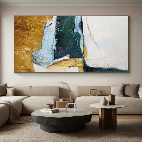 Sunrise Green Minimalist Abstract Canvas Artwork SX54R Sunrise Green Minimalist Abstract Canvas Artwork SX54R