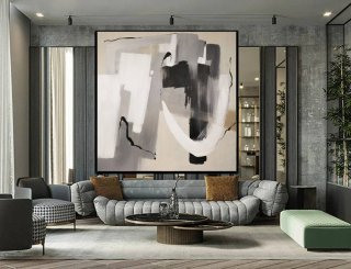 Gray White Modern You Abstract Canvas Wall Art 8W4V7 Gray White Modern You Abstract Canvas Wall Art 8W4V7