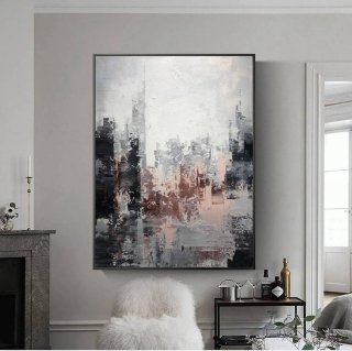 Entryway Black Urban Living Abstract Canvas Artwork 7MS39 Entryway Black Urban Living Abstract Canvas Artwork 7MS39