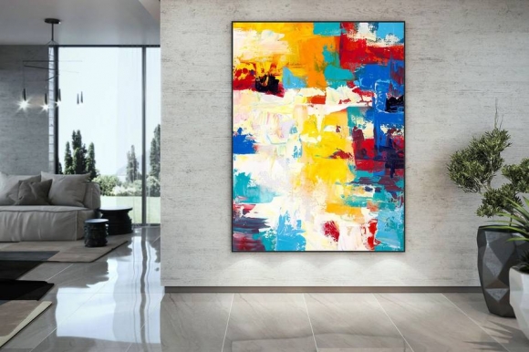 White Contemporary Yellow Abstract Canvas Artwork 6C0RJ White Contemporary Yellow Abstract Canvas Artwork 6C0RJ